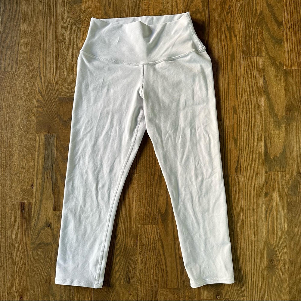 ALO Yoga white leggings, size small